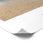 Cape Town Table Mountain Beach Ocean Poster (Coin)