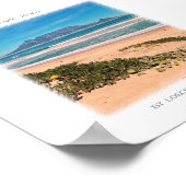 Cape Town Table Mountain Beach Ocean Poster (Coin)