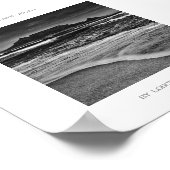 Cape Town Table Mountain Beach Ocean Poster (Coin)