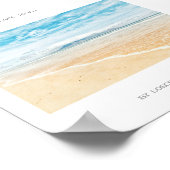 Cape Town Table Mountain Beach Ocean Poster (Coin)