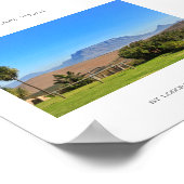 Cape Town Table Mountain Green Grass Poster (Coin)