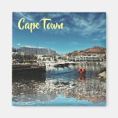 Cape Town Table Mountain Harbour View Magnet (Devant)