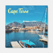 Cape Town Table Mountain Harbour View Magnet (Devant)