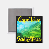 Cape Town Table Mountain Nature View Magnet (Recto/Verso)