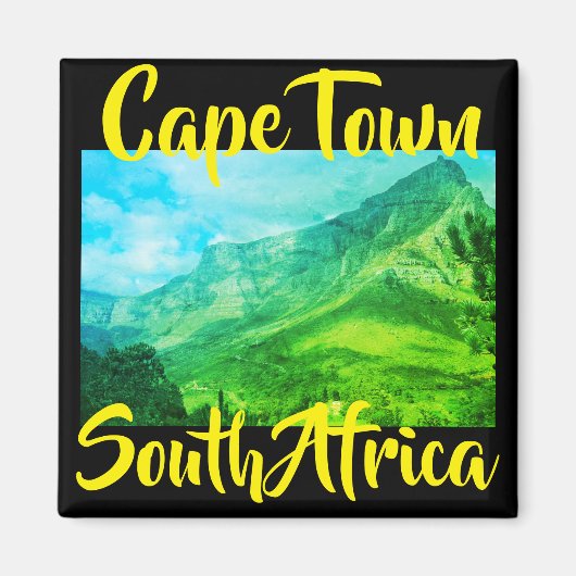Cape Town Table Mountain Nature View Magnet (Devant)
