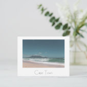 Cape Town Table Mountain Ocean Beach Carte postale (Debout devant)