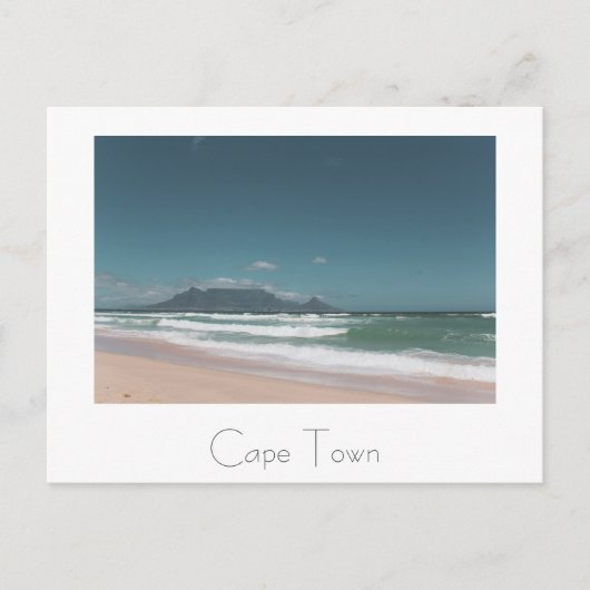 Cape Town Table Mountain Ocean Beach Carte postale (Devant)