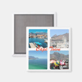 Cape Town Table Mountain Ocean Collage Magnet (Recto/Verso)