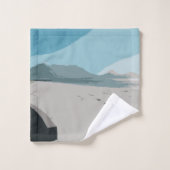 Cape Town Table Mountain Ocean Esquisse (Gant de toilette)
