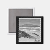 Cape Town Table Mountain Ocean Waves Beach Magnet (Recto/Verso)
