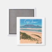 Cape Town Table Mountain Ocean Waves Beach Magnet (Recto/Verso)