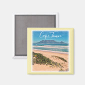 Cape Town Table Mountain Ocean Waves Beach Magnet (Recto/Verso)