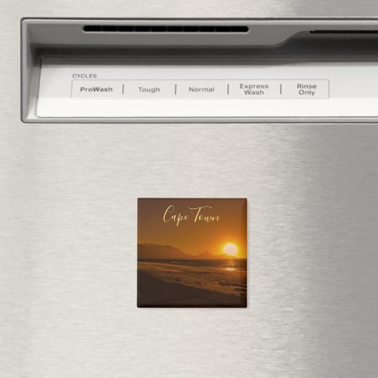 Cape Town Table Mountain Sunset Magnet (In Situ (Lave-vaisselle))