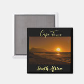 Cape Town Table Mountain Sunset Magnet (Recto/Verso)