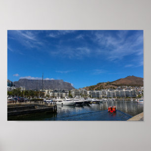 Cape Town Waterfront South Africa SA Architecture Poster