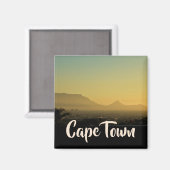 Cape Town ZA Afrique du Sud Table Mountain Magnet (Recto/Verso)
