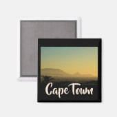 Cape Town ZA Afrique du Sud Table Mountain Magnet (Recto/Verso)