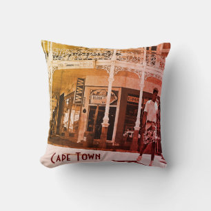 Cape Town ZA South Africa Long Street Throw Pillo Kussen