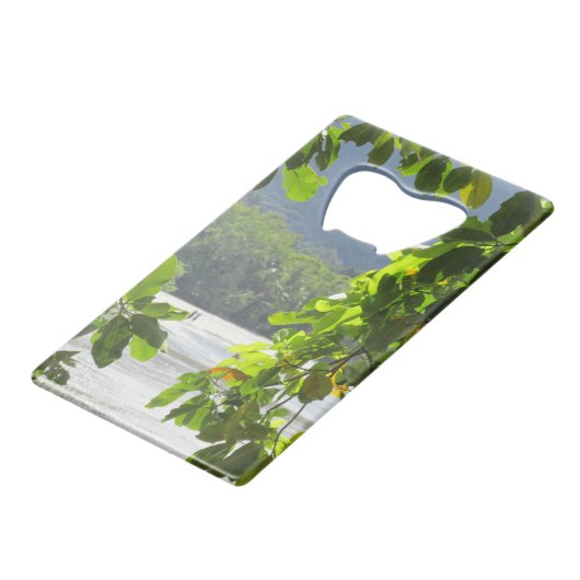 Cape Tribulation Flesopener Kredietkaart Flessenopener (Voorkant Gekanteld)