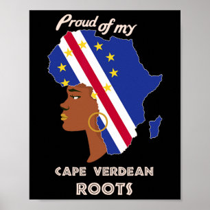 Cape Verdean Roots Black History Maand Vrouwen Poster