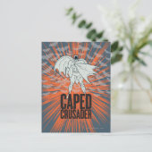 Caped Crusader Grafisch Briefkaart (Staand voorkant)