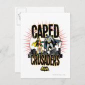 Caped Crusaders Afbeelding Briefkaart (Voorkant / Achterkant)