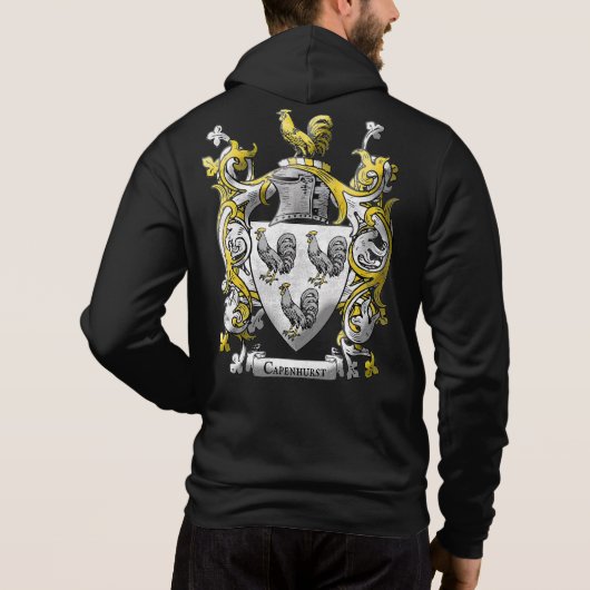 Capenhurst Wapen van Mannen Hoodie (Achterkant)