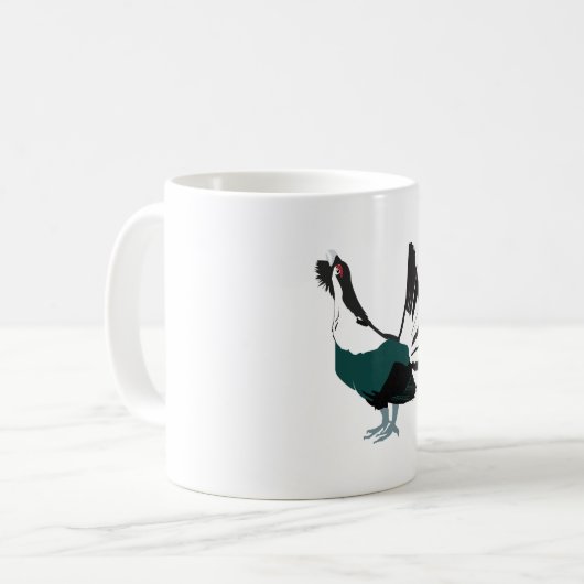 Capercaillie oiseau Art classique Mug blanc (Devant gauche)