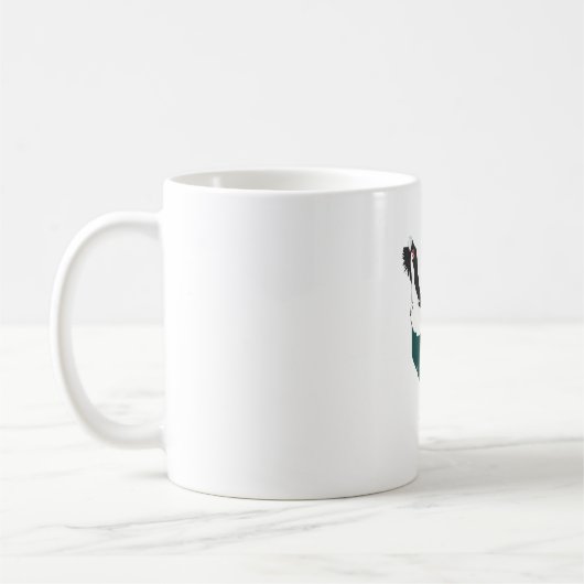 Capercaillie oiseau Art classique Mug blanc (Gauche)