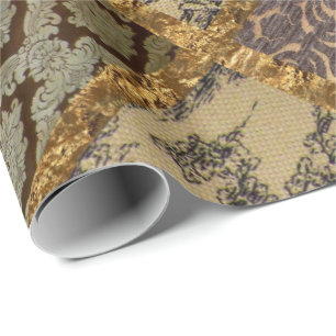 Capetian Elegant Quilt 15 Oude Fransen Cadeaupapier