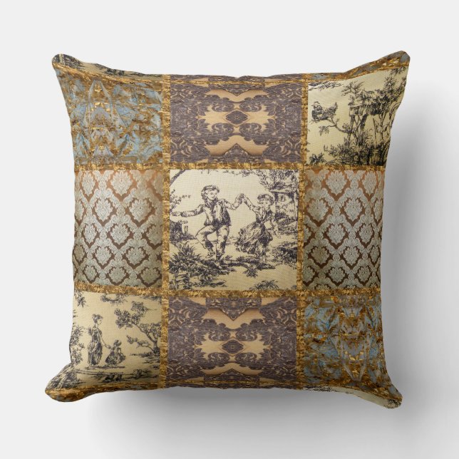 Capetian Elegant Quilt  Patroonheil Kussen (Voorkant)