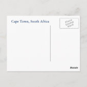 Capetown 's nachts briefkaart (Achterkant)