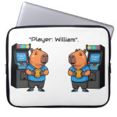 Capibara Arcade Retro Laptop Sleeve (Voorkant)