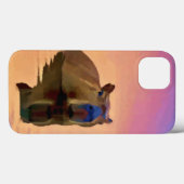 Capibara komt uit een rustige kunstvorm Case-Mate iPhone case (Achterkant (horizontaal))