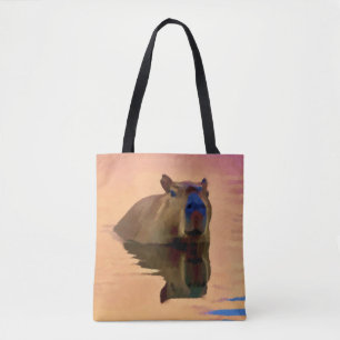 Capibara komt uit een rustige kunstvorm draagtas