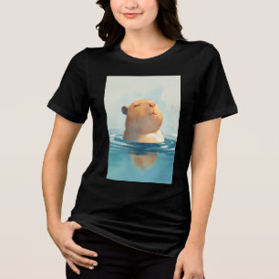 capibara-rustig moment Tri-Blend shirt
