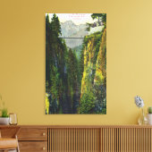 Capilano Canyon Uitzicht van het kroongebergte Canvas Afdruk (Insitu (Woonkamer))