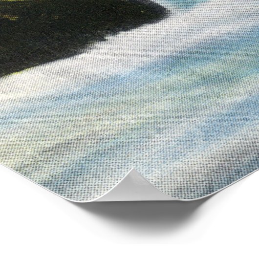 Capilano Canyon Uitzicht van zalmlekkage stroomopw Poster (Hoek)