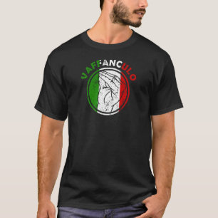 Capisci Vaffanculo Italiaanse vlag Handgebure T-shirt