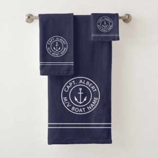 Capitaine Ancre personnalisée Logo Ensemble de ser