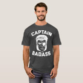 Capitaine Badass Charcoal Heather T-Shirt (Devant entier)