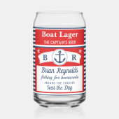 Capitaine Bateau Lager Beer Striped Ship Ancre Cus (Recto)