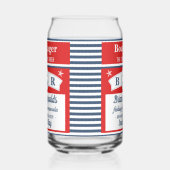 Capitaine Bateau Lager Beer Striped Ship Ancre Cus (Gauche)