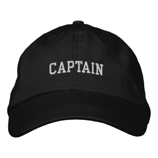 Capitaine Brodé Casquette (Devant)