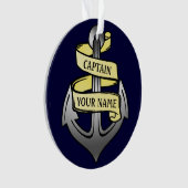 Capitaine de bateau personnalisable votre Ancre (devant)