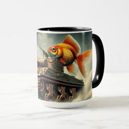 "Capitaine de l'aquarium" Café Mug (Devant droit)