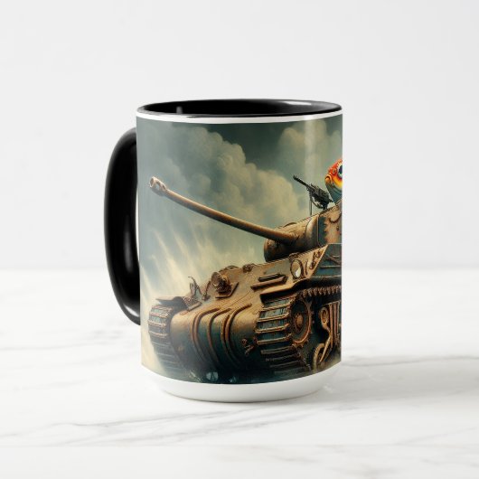 "Capitaine de l'aquarium" Café Mug (Devant gauche)