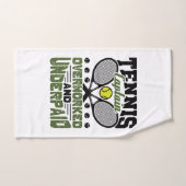 Capitaine de tennis surtravaillé et sous-traité (Serviette à main)