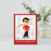 Capitaine Fabulous : Carte postale (Debout devant)