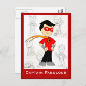 Capitaine Fabulous : Carte postale (Devant / Derrière)